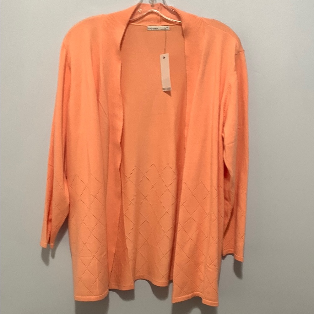 Rafiana NWT 1x peach cardigan